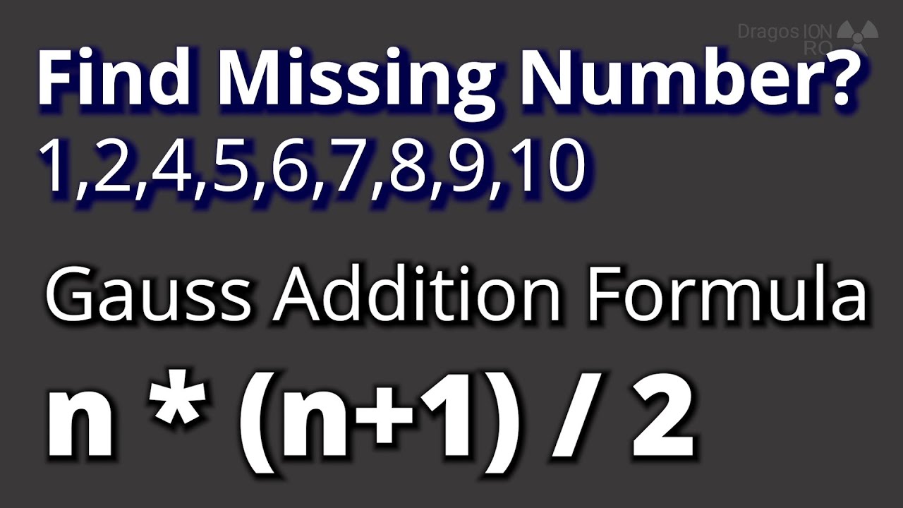 find-the-missing-number-in-an-array-ion-howto